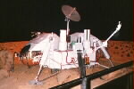 A model of a Viking lander on Mars
