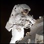 STS-113 Mission Specialist John Herrington during the second EVA. NASA photo.