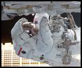 Michael Lopez-Alegria works outside the ISS during EVA #2.