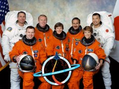 NASA portrait of the STS-114 crew.